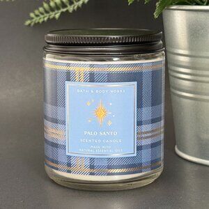 BBW Palo Santo Bath & Body Works Mason Jar Single Wick Candle